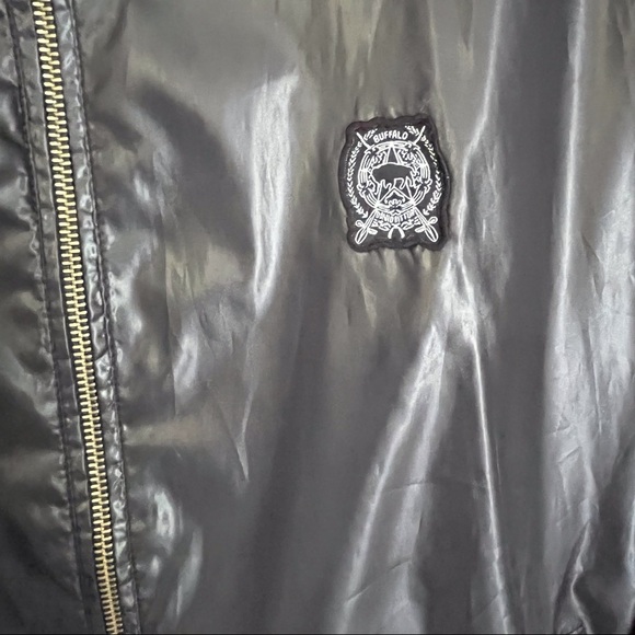 BUFFALO DAVID BITTON BLACK WINDBREAKER - Picture 4 of 12